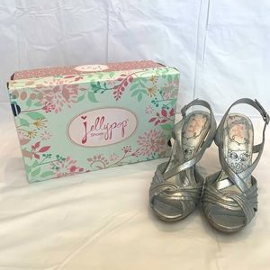 Jellypop Silver Heels size 7.5